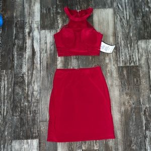 Morgan & Co. 2 piece Crop Top/Skirt Outfit